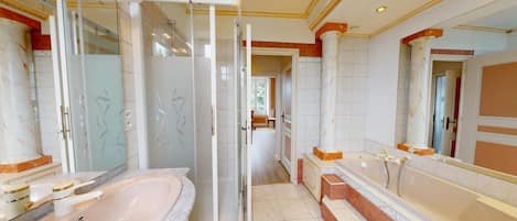 Shower, hair dryer