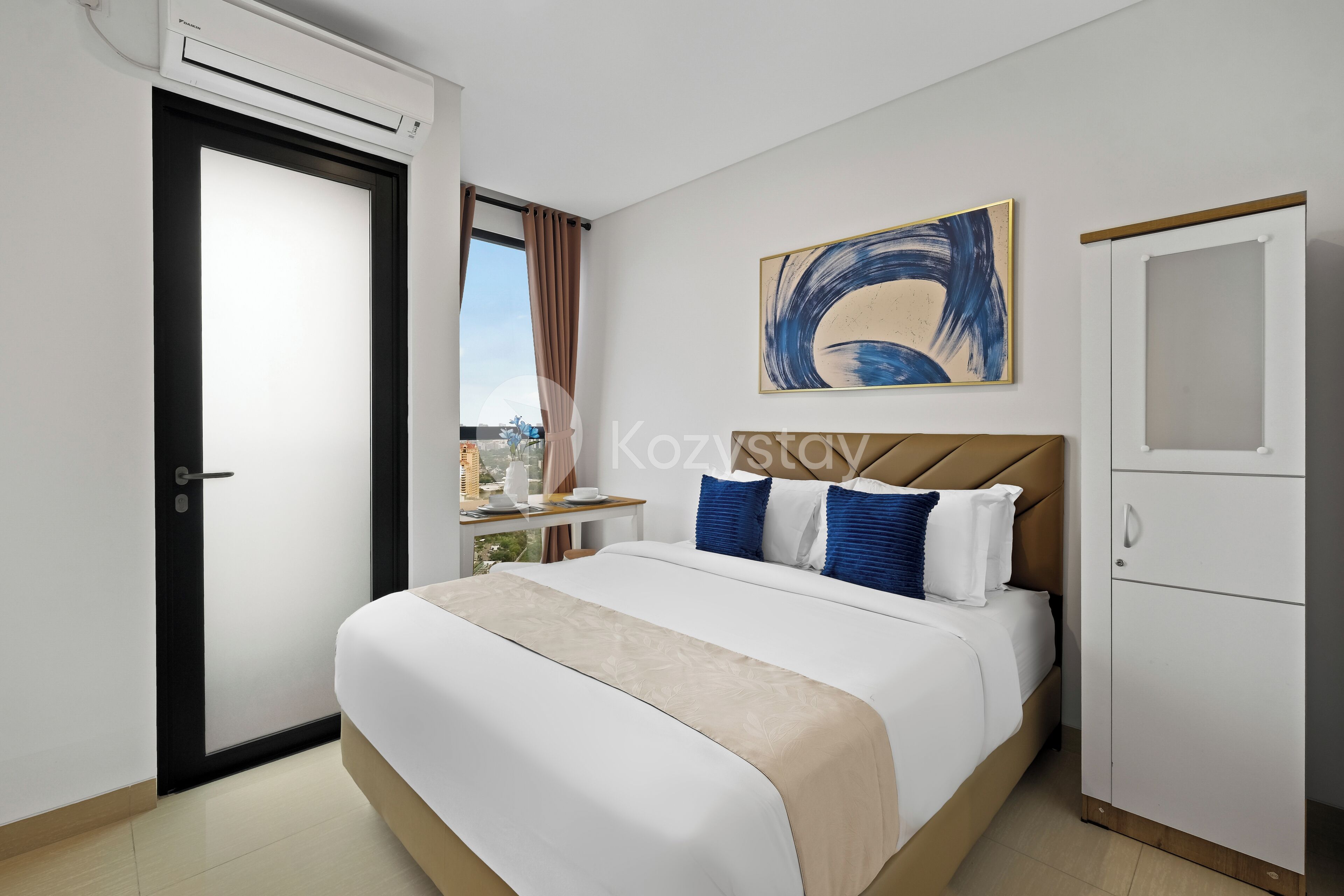 Apartment, 1 Bedroom, City View | 1 bedroom, iron/ironing board, free WiFi