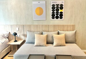 1 chambre, coffres-forts dans les chambres, bureau, Wi-Fi gratuit
