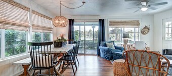 The Cozy Euphoric cottage nestled in nature with relaxing  River front views.