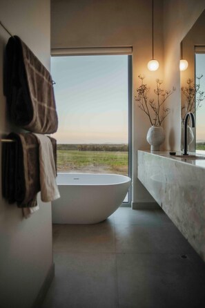Hair dryer, towels