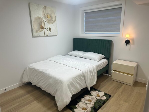 2 bedrooms, desk, travel crib, WiFi