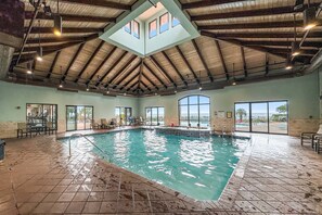 Indoor pool, a heated pool