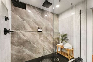 Hair dryer, towels