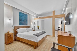 1 makuuhuone, työpöytä, silitysrauta/-lauta, ilmainen Wi-Fi