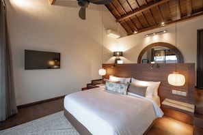 Deluxe Villa, 2 Bedrooms, Balcony, Pool View | 2 bedrooms, premium bedding, in-room safe, iron/ironing board