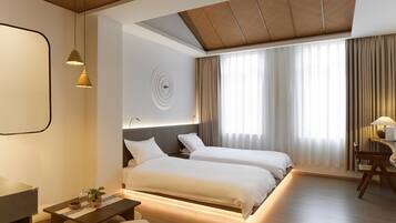 Superior-Zweibettzimmer | 2 Schlafzimmer, hochwertige Bettwaren, Daunenbettdecken