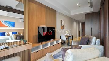 Apartemen, 1 kamar tidur, pemandangan kota | Area keluarga