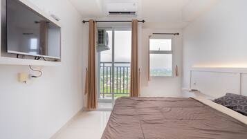 Studio, quang cảnh thành phố | 1 phòng ngủ, bộ trải giường