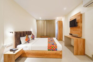 Egyptian cotton sheets, premium bedding, in-room safe, free WiFi - FabHotel Indian Suites - Near ITPL Main Road, Brookefield (Bangalore)
