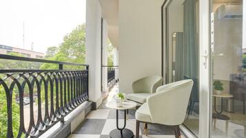 Standard-Doppelzimmer, Balkon, Stadtblick | Balkon