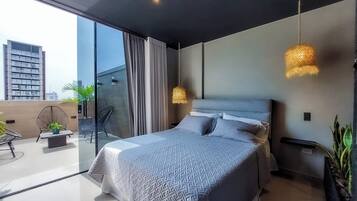 1 chambre, fer et planche Ă repasser, Wi-Fi, draps fournis