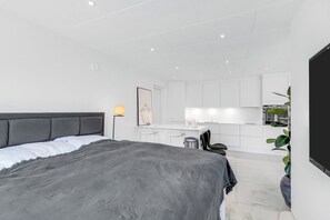 1 bedroom, iron/ironing board, internet, bed sheets - Luxury appartment in Højbjerg (Højbjerg)