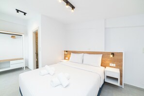 2 bedrooms, iron/ironing board, free WiFi, bed sheets - Danai & Palm Residential Complex-Two-Bedroom Loft with Pool Access (Kavala)