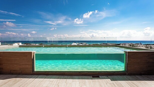 Pool - Luxury Apartment 2Br in PdC, Steps from Beach (Playa del Carmen)