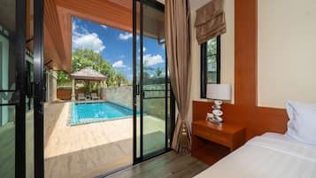 Family Villa, 3 Bedrooms, Pool View | View from room