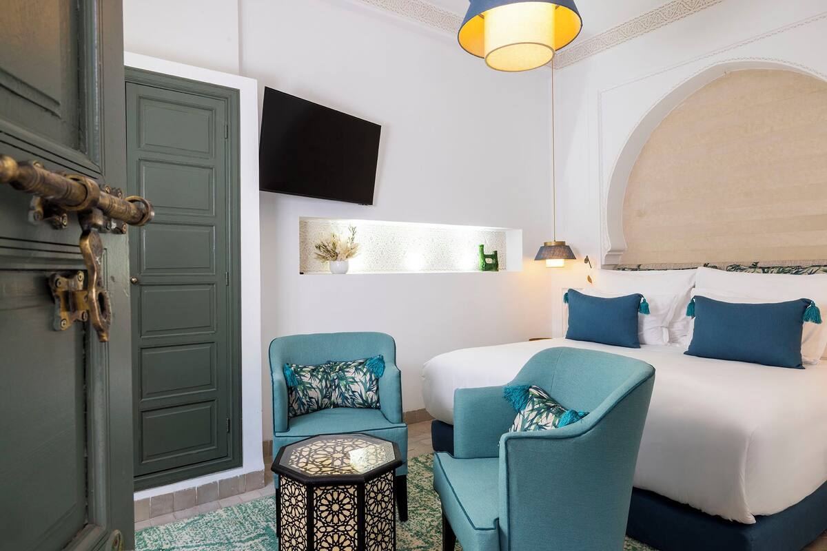 Chambre Olivier | 高級寢具、記憶床墊、迷你吧、客房內保險箱
