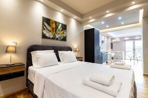 1 bedroom, WiFi, bed sheets - Acropolis lux view penthouse (Athina)
