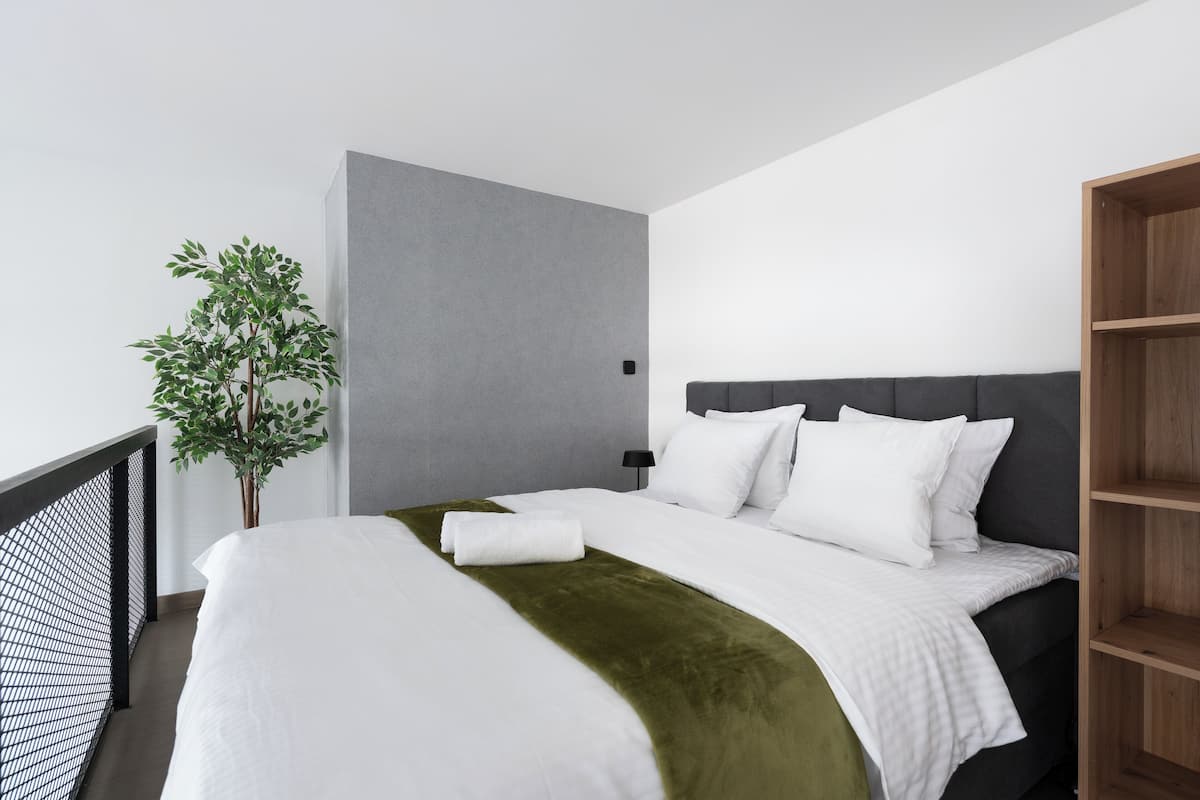 Appartement | Lakens van Egyptisch katoen, luxe beddengoed, verduisterende gordijnen