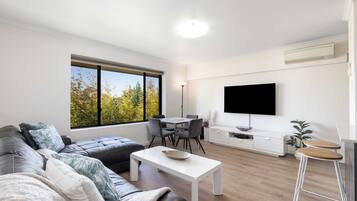 TV, DVD player, offices