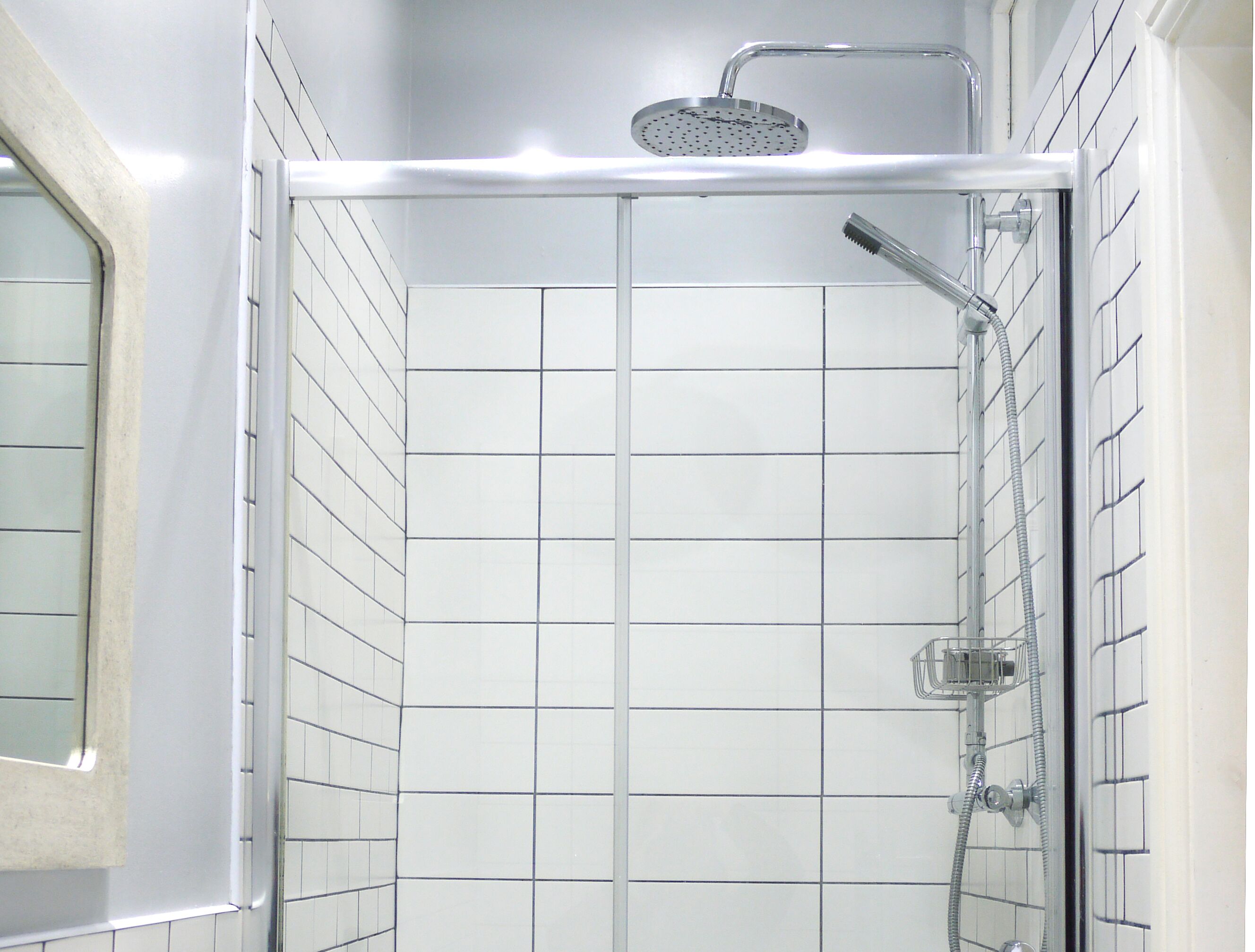 Shower, hair dryer