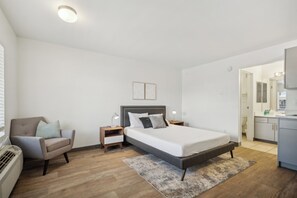 Desk, iron/ironing board, travel crib, free WiFi