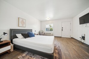 Desk, iron/ironing board, travel crib, free WiFi