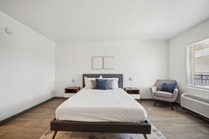 Desk, iron/ironing board, travel crib, free WiFi