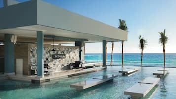 6 bars/lounges, 2 swim-up bars