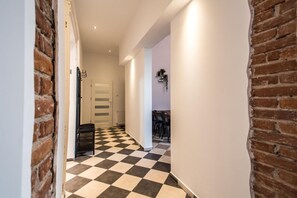 Apartment, Multiple Beds, Kitchen | Living area