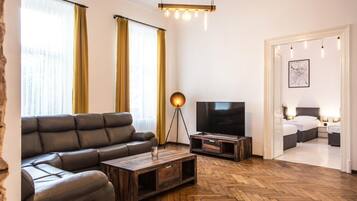 Leilighet, flere senger, kjøkken | Oppholdsområde