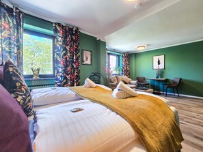 1 makuuhuone, vuodevaatteet