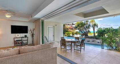 NEW LISTING: Beautiful Oceanfront Beach-Level 2-Bedroom Condo on Grace Bay Beach