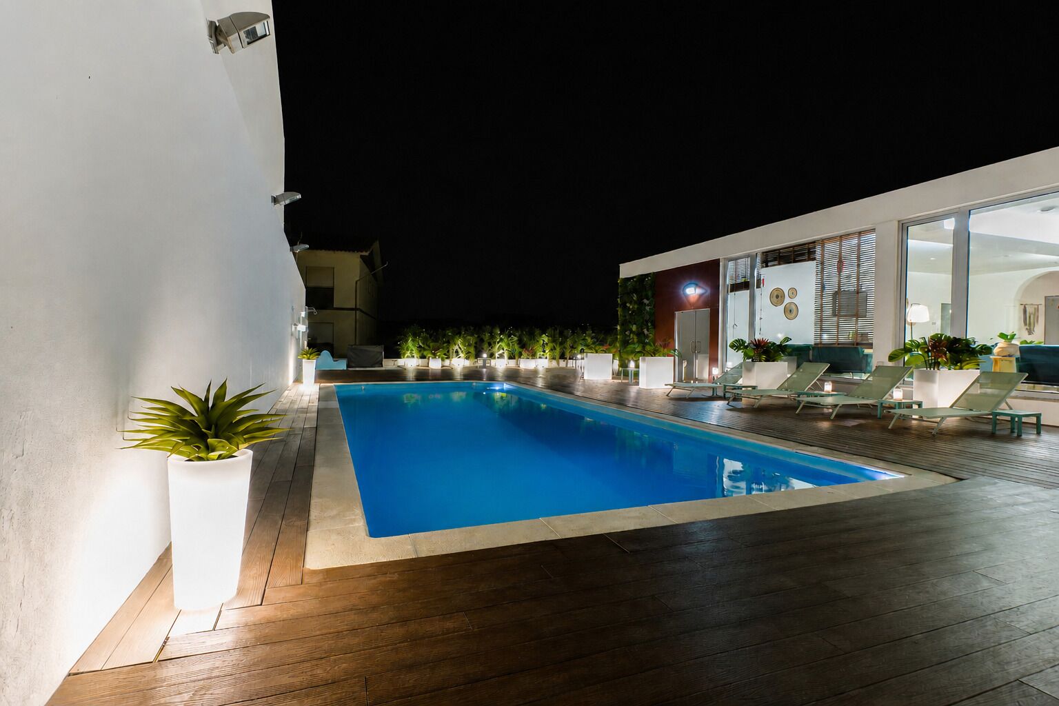 Indoor pool, seasonal outdoor pool