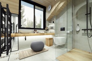 River Loft | Bathroom | Free toiletries, hair dryer, slippers, towels - Mountain Retreat by Dukley (Kolasin)