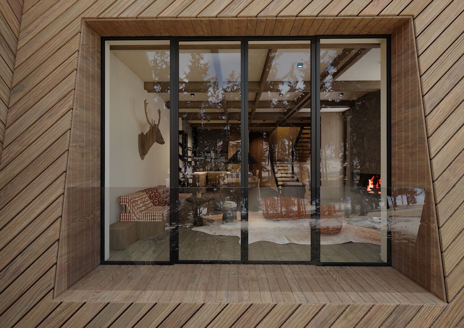 Peak Chalet | 露台/庭院