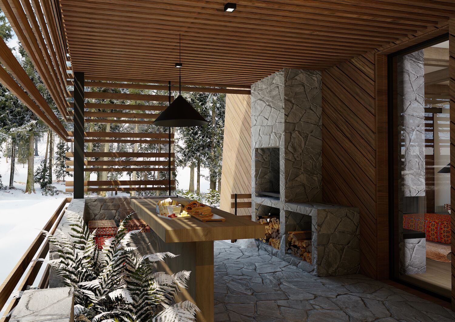 Peak Chalet | Private kitchen | Full-size fridge, oven, stovetop, dishwasher