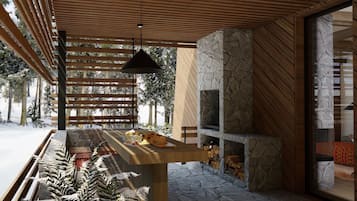 Peak Chalet | Private kitchen | Full-size fridge, oven, stovetop, dishwasher