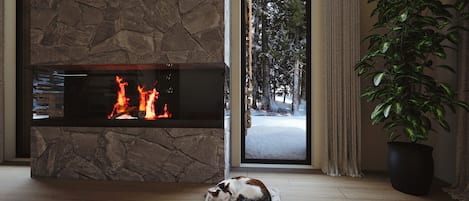 Peak Chalet | リビング エリア