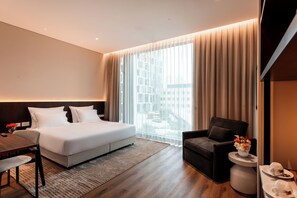 豪華開放式客房, 城市景觀 | 1 間臥室、客房內保險箱、免費無線上網