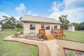 House (2 Bedrooms) | Front of property - 8 Mi to Dtwn Wimberley: Cabin Retreat on 5 Acres! (San Marcos)