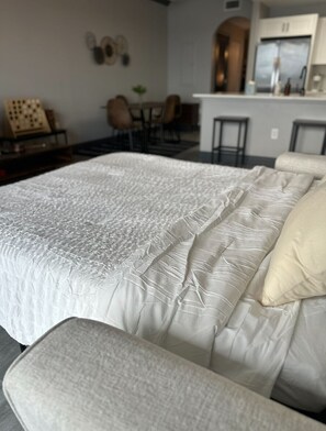 1 chambre, fer et planche à repasser, Wi-Fi, literie fournie
