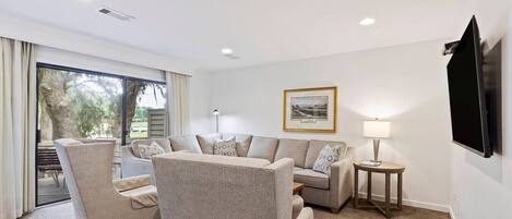 Smart-tv en een kantoor