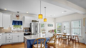 House, 4 Bedrooms | Private kitchen | Coffee/tea maker, fridge, oven, toaster - Harkers Haven 4 Bedroom Home (Harkers Island)