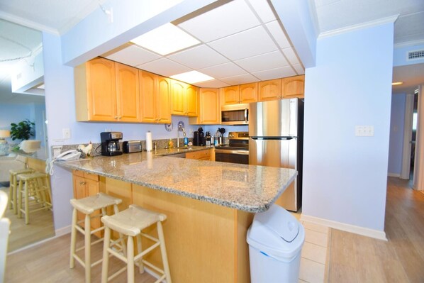 Condo, 2 Bedrooms | Private kitchen | Fridge, coffee/tea maker, toaster - Harbour Island 103l 2 Bedroom Condo (Ocean City)