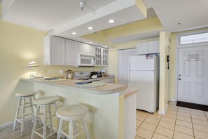 Condo, 2 Bedrooms | Private kitchen | Fridge, coffee/tea maker, toaster