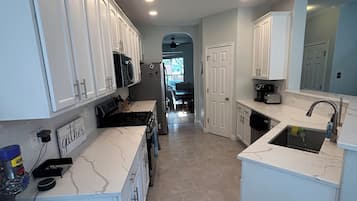 Microwave, oven, stovetop, dishwasher