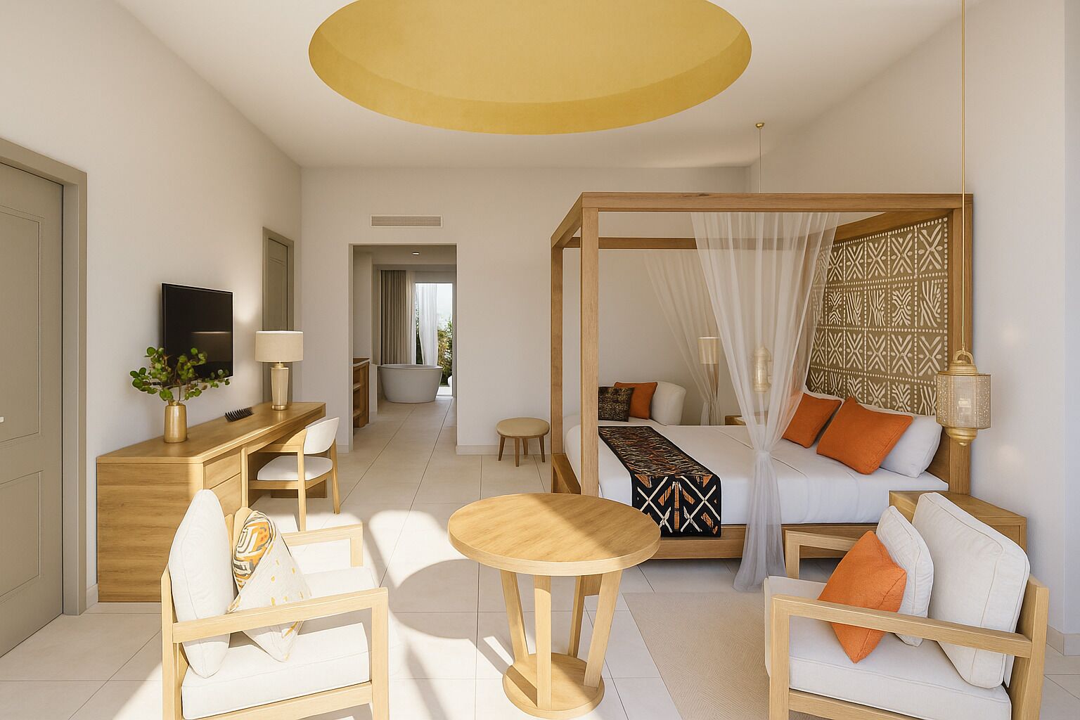 In-room safe, desk, laptop workspace, iron/ironing board