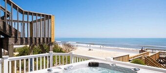NEW Oceanfront, Heated Pool, 2 Hot Tub, Theater Rm, Fully Loaded, Patio