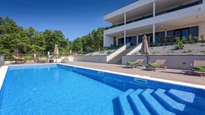 A heated pool